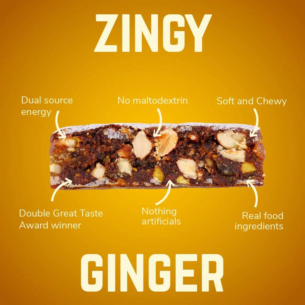 Zenzero Energy Bar Lemon, Ginger & Pistachios - SHORT BEST by DATES (24/09/2025)