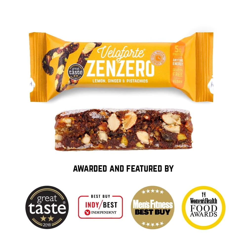 Zenzero Energy Bar Lemon, Ginger & Pistachios - SHORT BEST by DATES (24/09/2025)