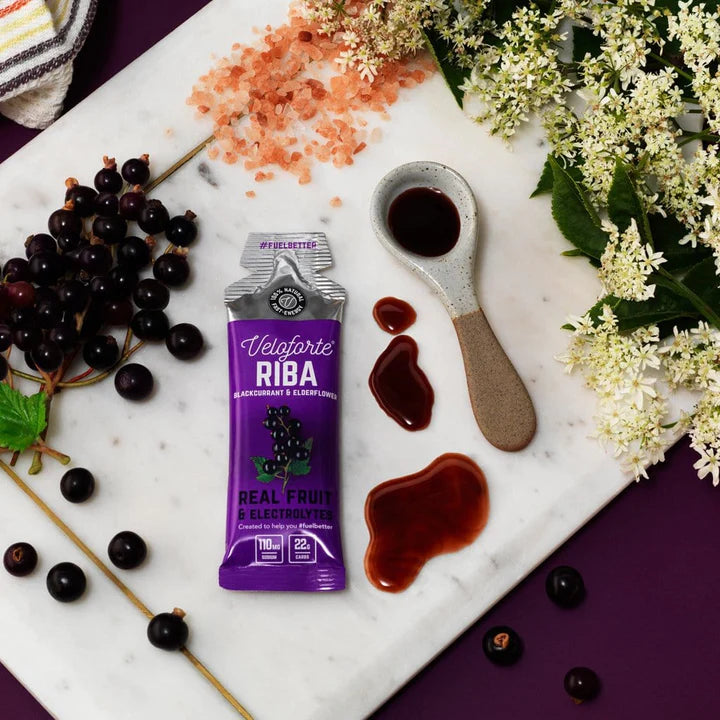 Riba - Natural Energy Gel Blackcurrant & Elderflower